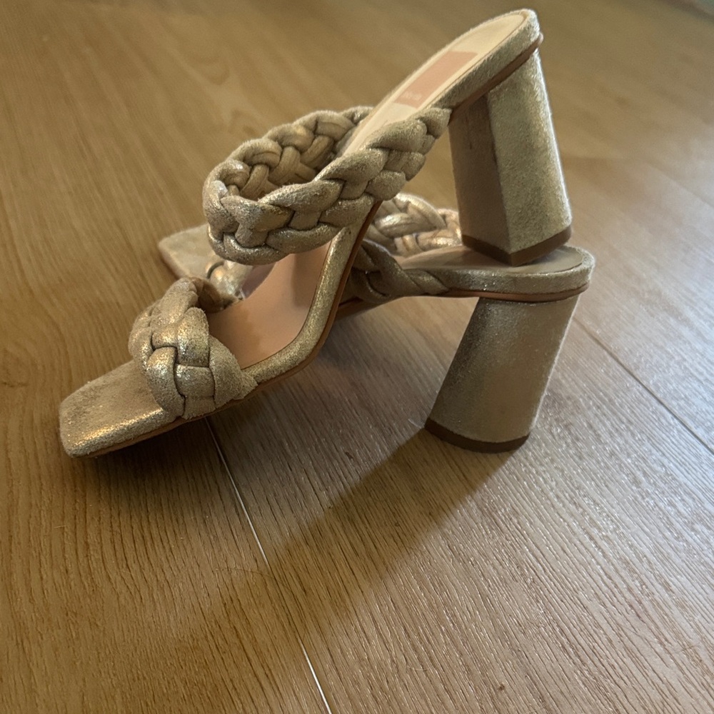 Dolce Vita Braided Metallic Sandals